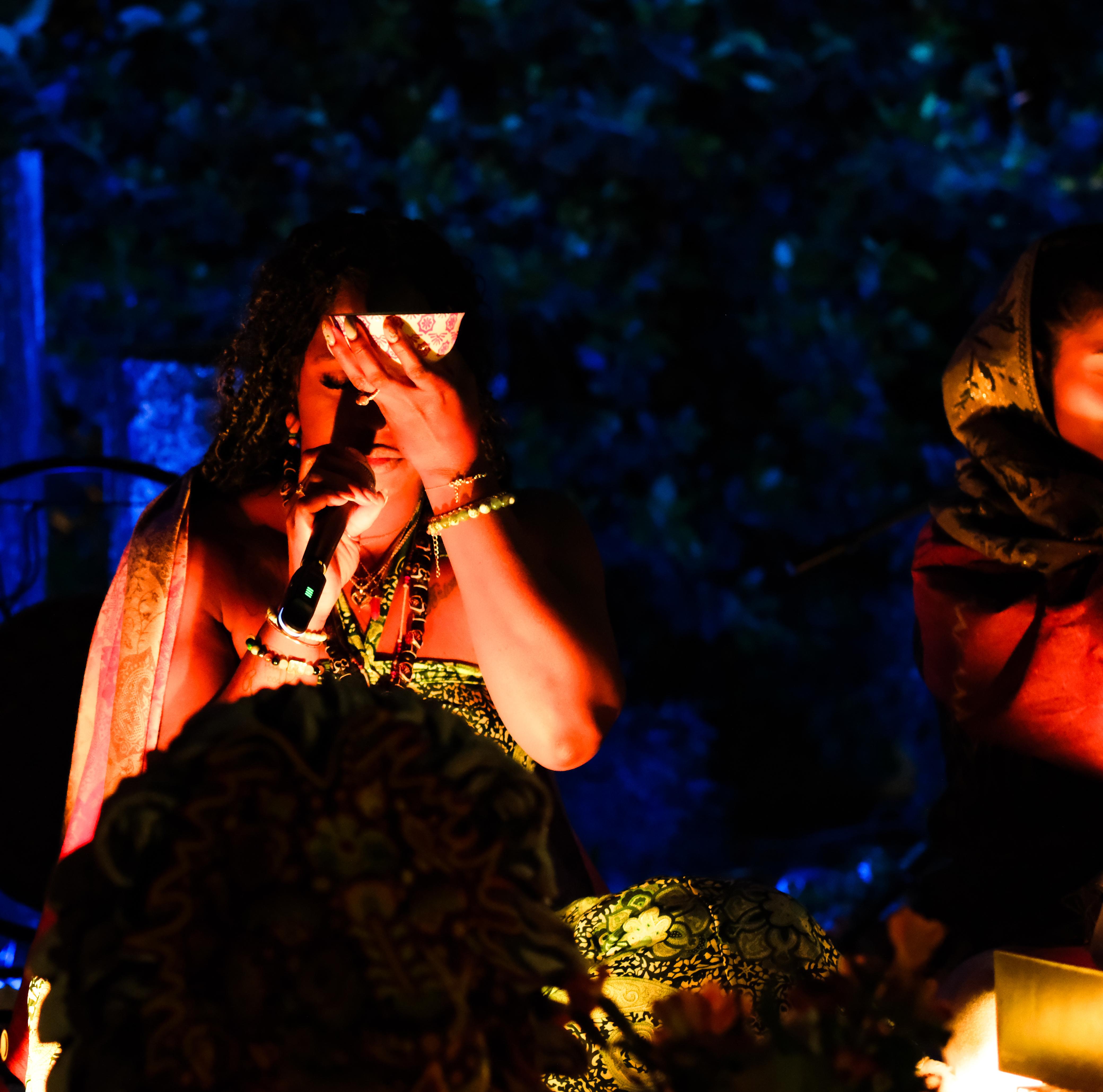 Evening ceremony with sacred speech