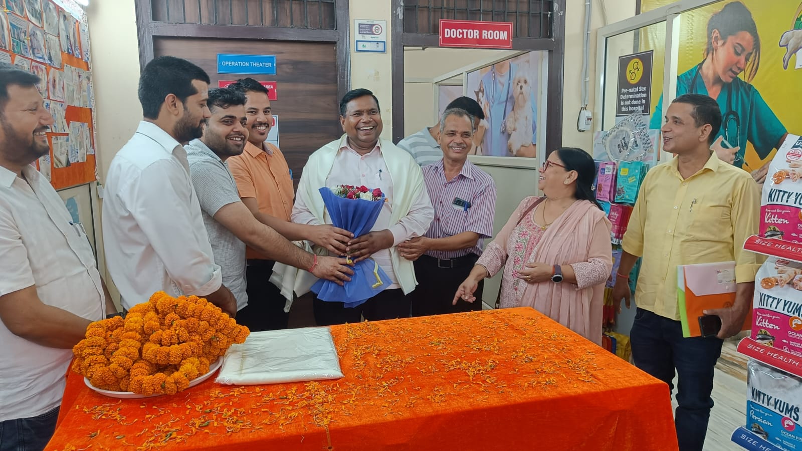 Celebration with Flowers