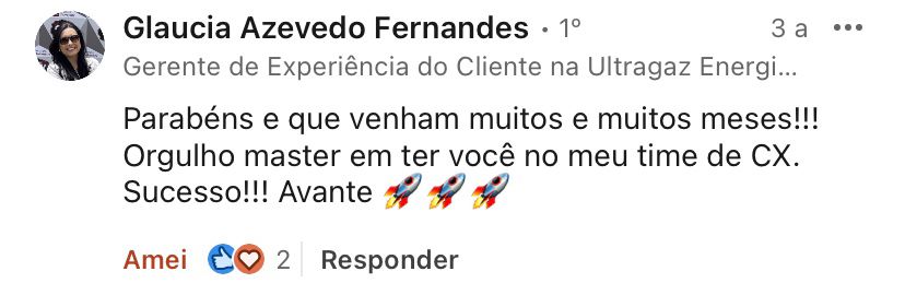 Depoimento Glaucia Azevedo Fernandes - LinkedIn