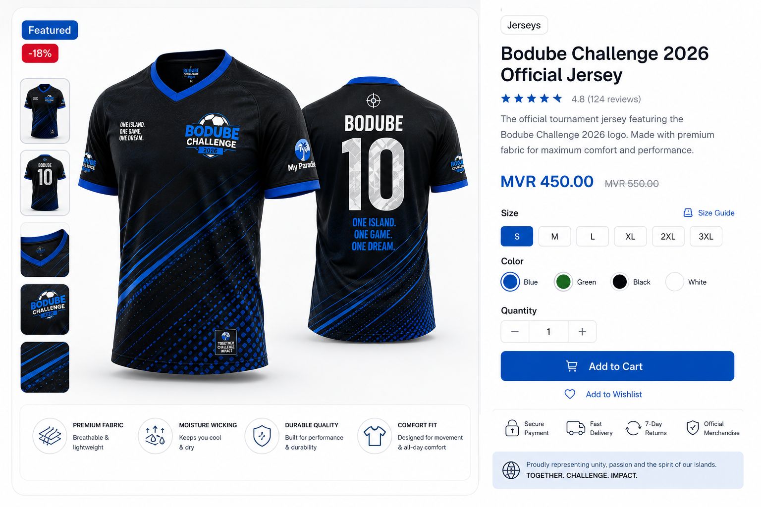 Bodube Challenge 2026 Official Jersey