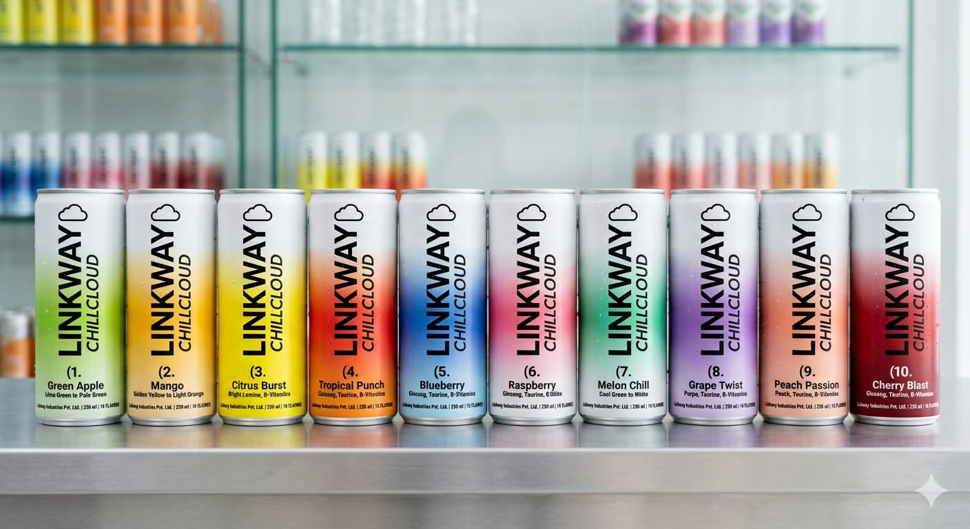 Chillcloud Energy Drink - Complete 10 Flavor Lineup