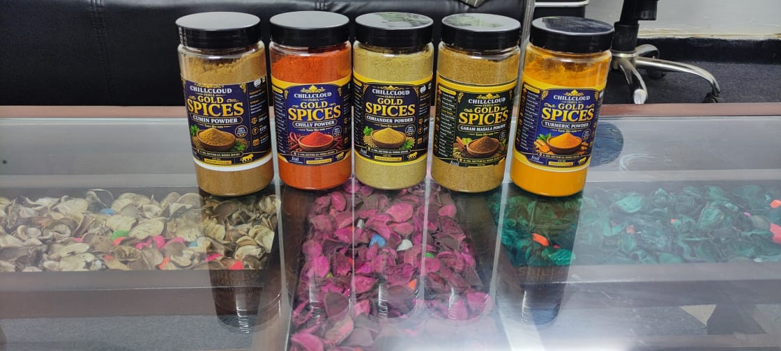 Chillcloud Gold Spices - Premium Powder Collection