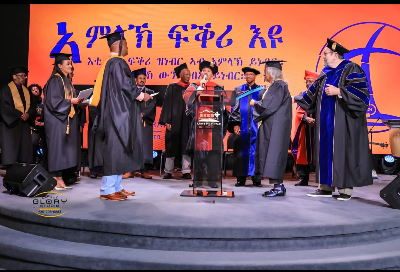 Graduation Ceremony on Stage