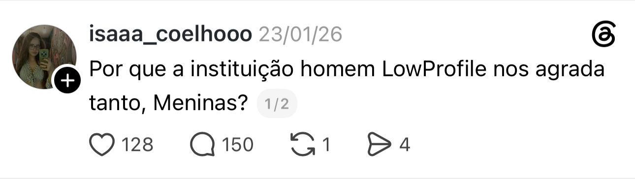 Depoimento de mulher - Instagram