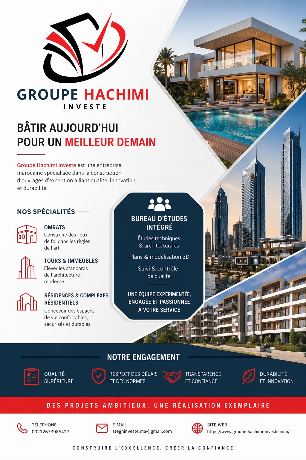 Brochure Groupe Hachimi Investe - Bâtir aujourd'hui pour un meilleur demain