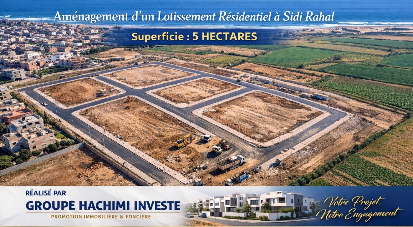 Aménagement du lotissement résidentiel de Sidi Rahal - 5 hectares