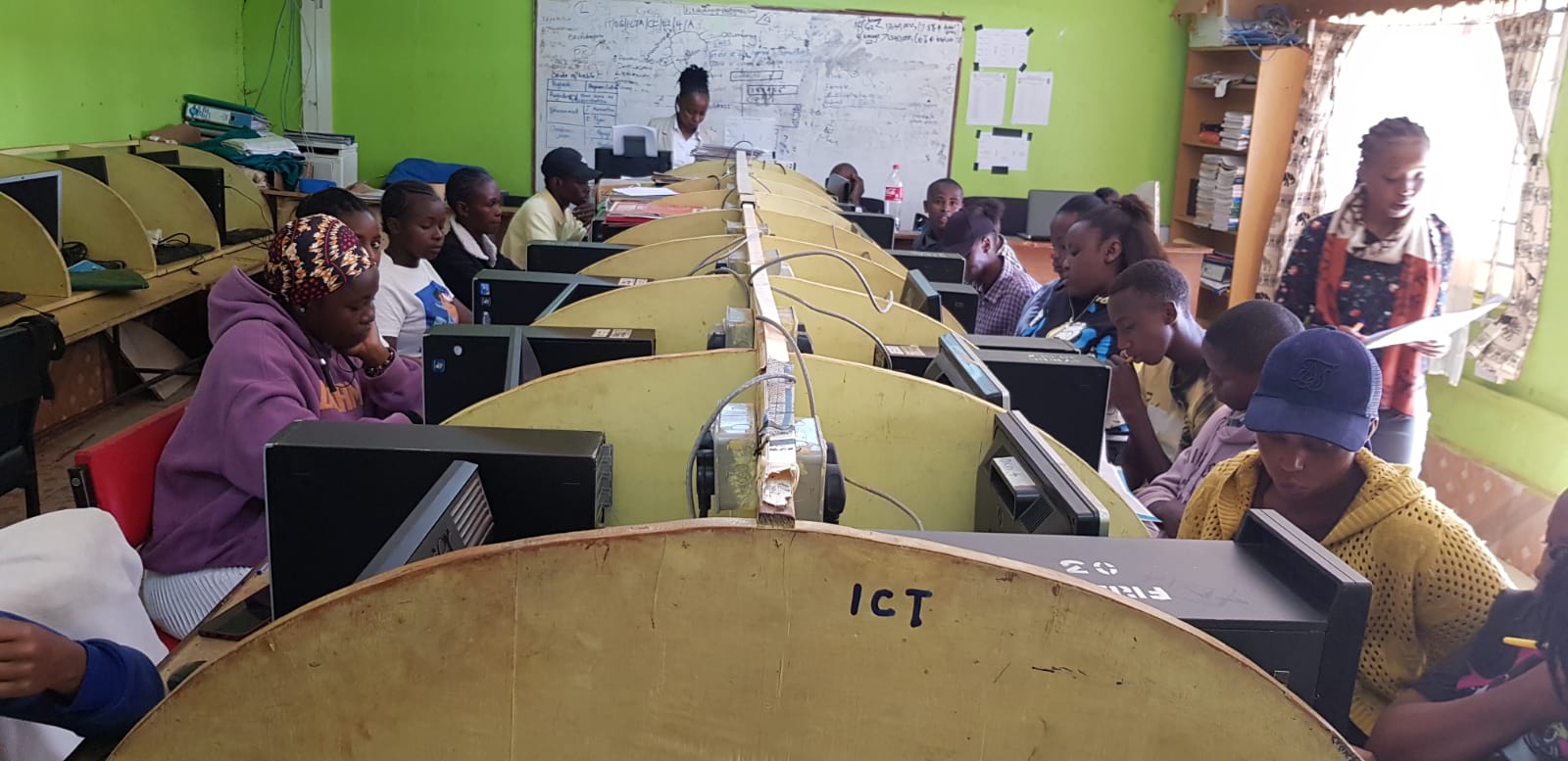 ICT & Computer Packages students at Nyaga VTC