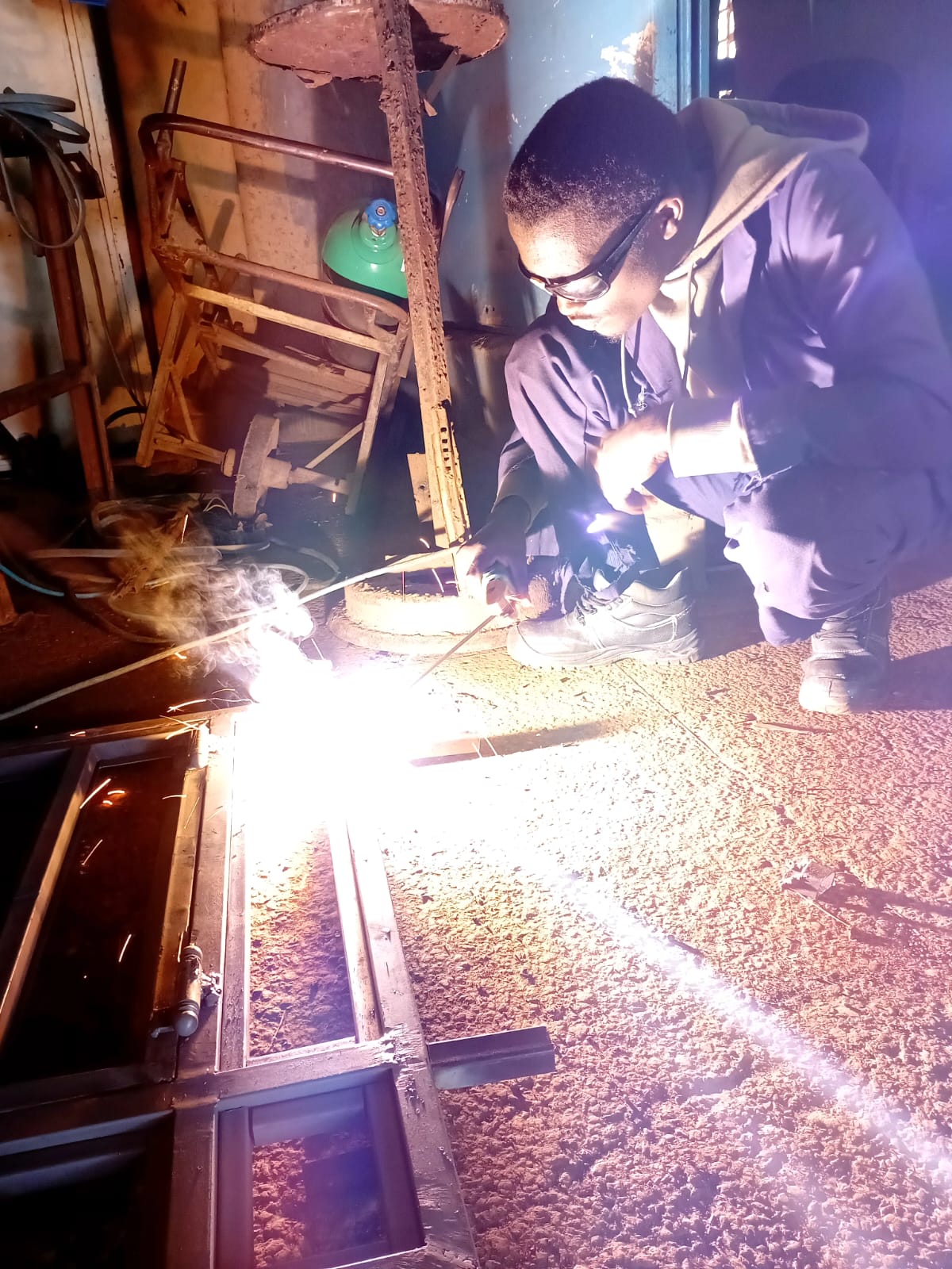 Welding & Fabrication students at Nyaga VTC