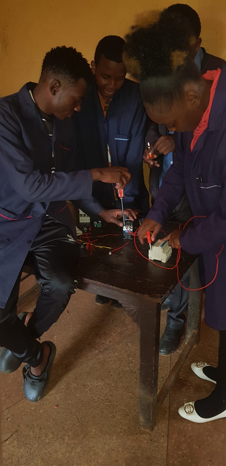 Electrical Installation students at Nyaga VTC