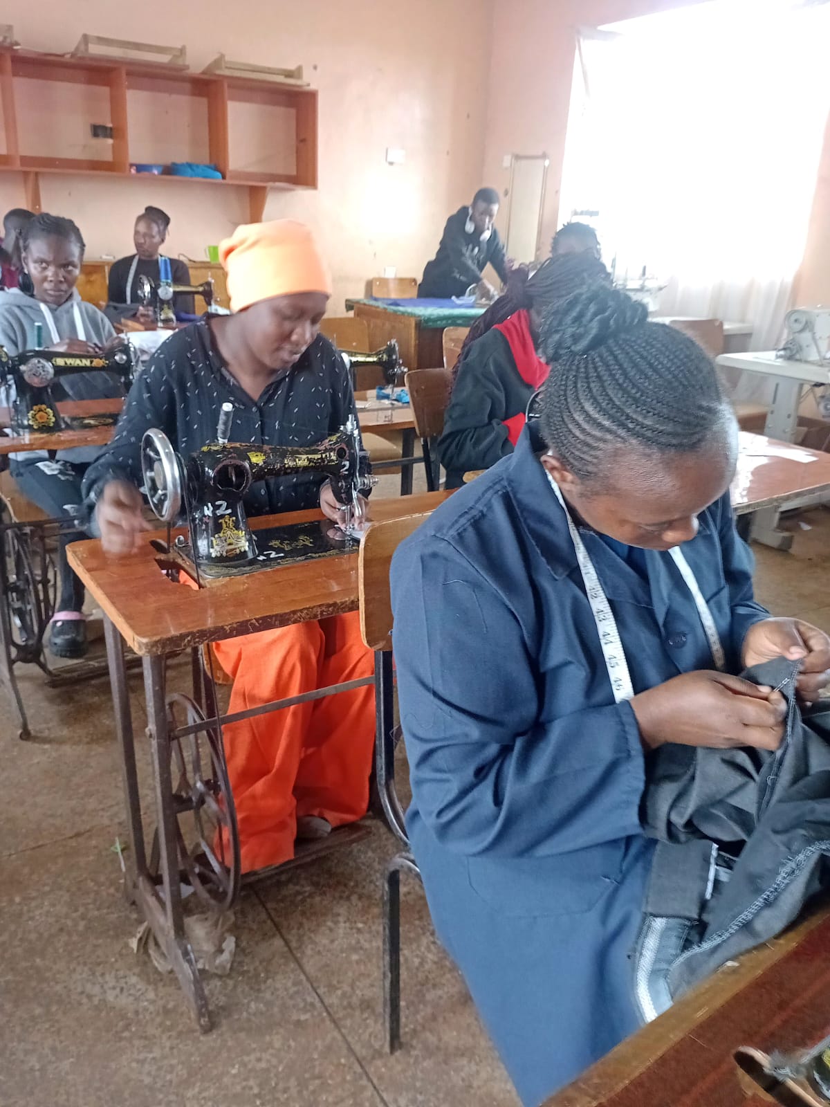 Fashion and Tailoring classroom with sewing machines