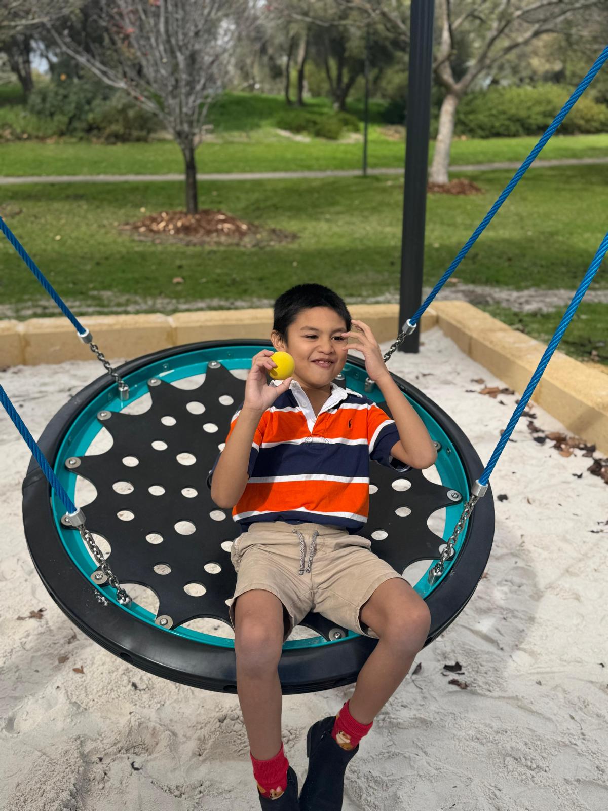 Participant enjoying life