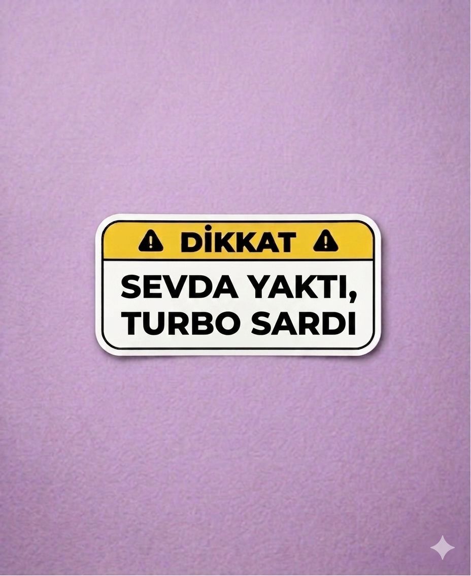 Turbonun Bittiği Yerde Atmosferik Başlar sticker