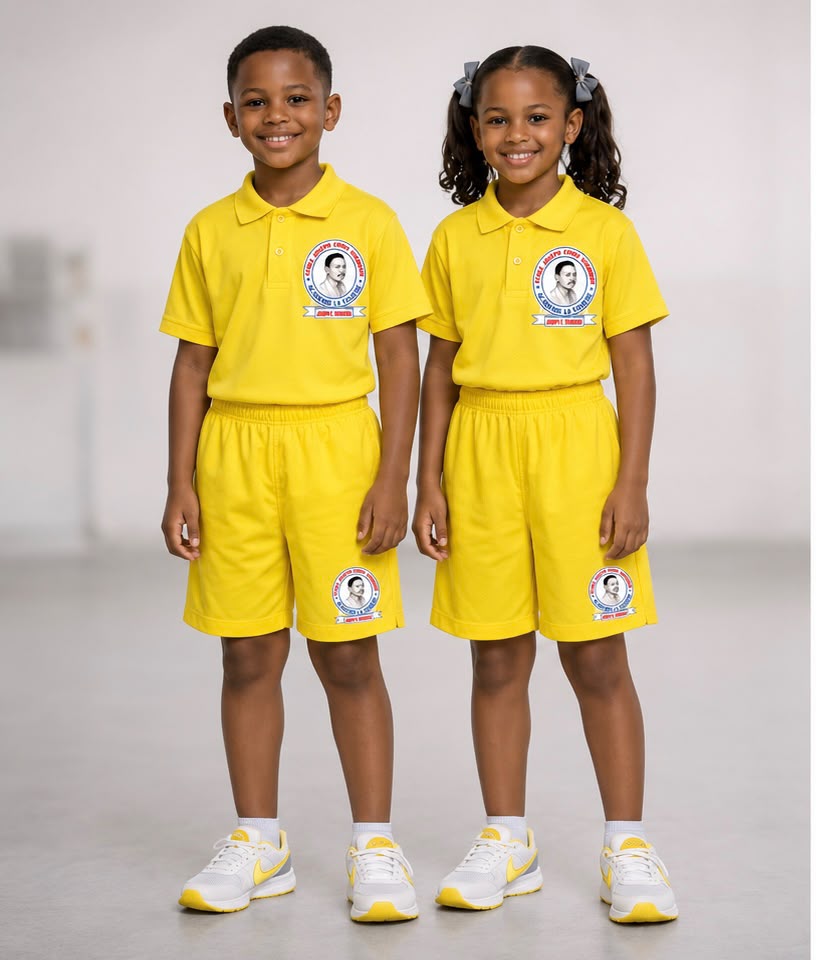 Élèves en tenue de sport de l'école