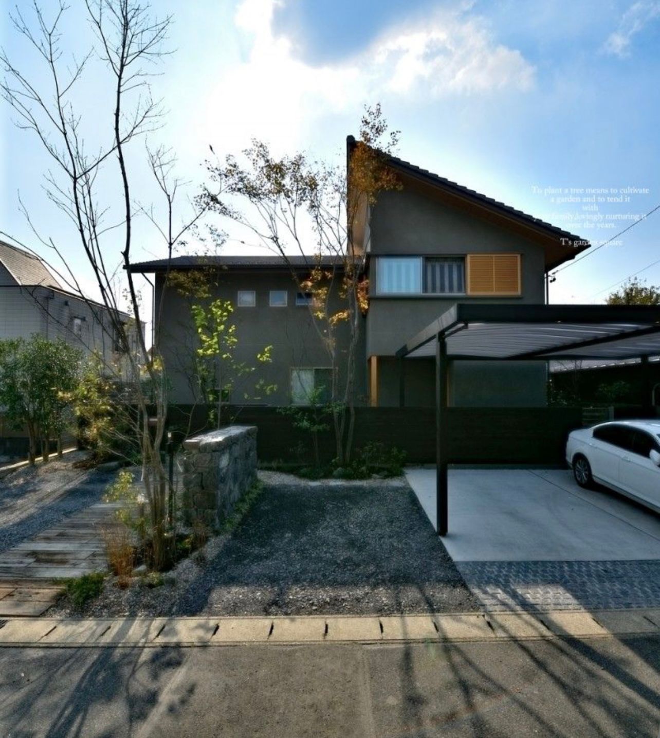 造園工事施工例 - 住宅外構・植栽
