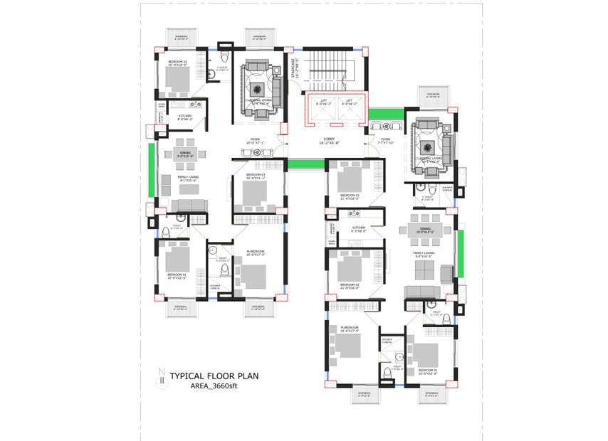 Typical floor plan