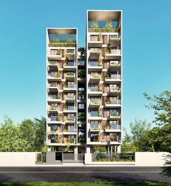 Minimalist modern design front view