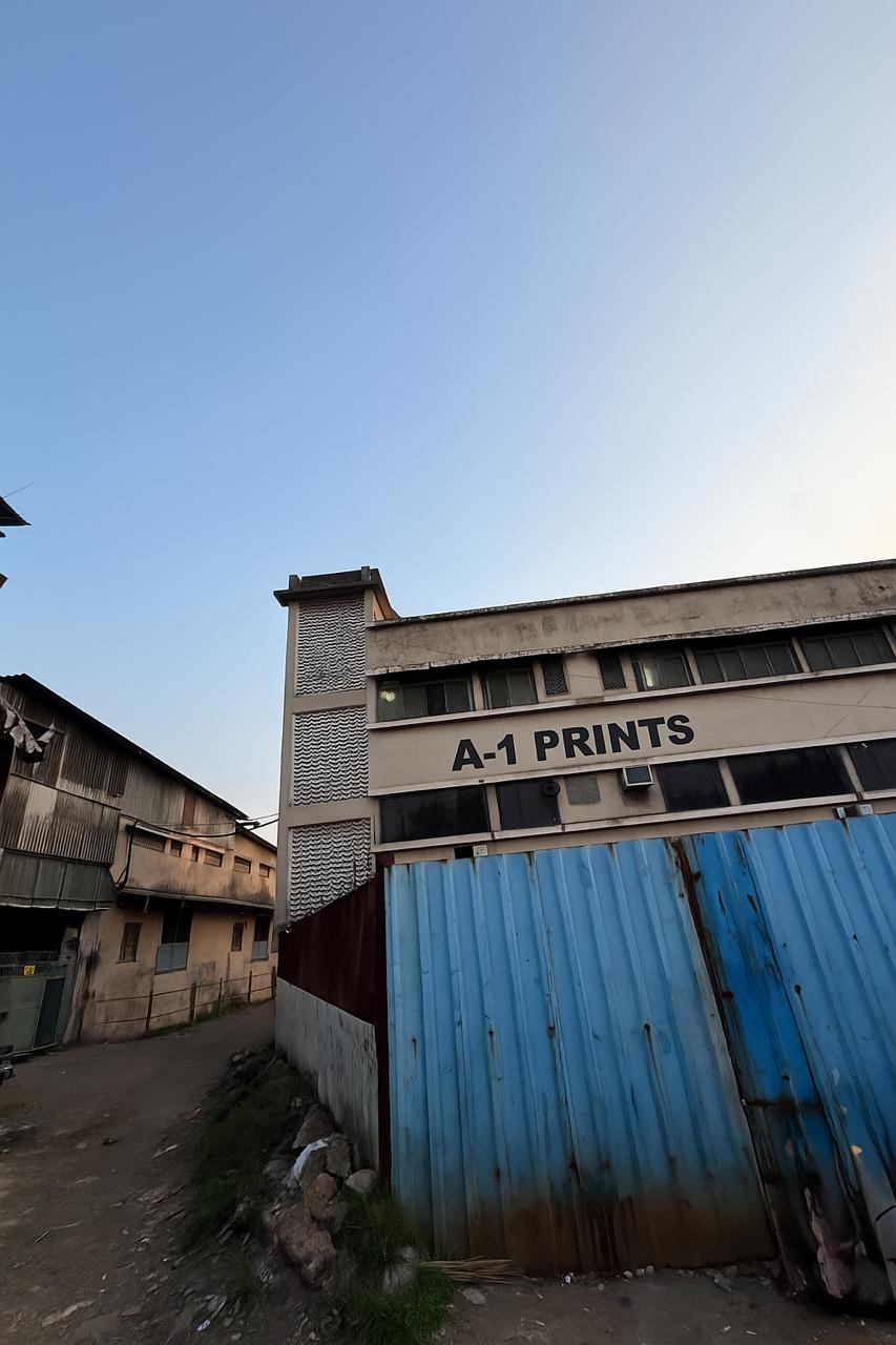 A-1 Prints factory building exterior in Goregaon East, Mumbai — established 1972