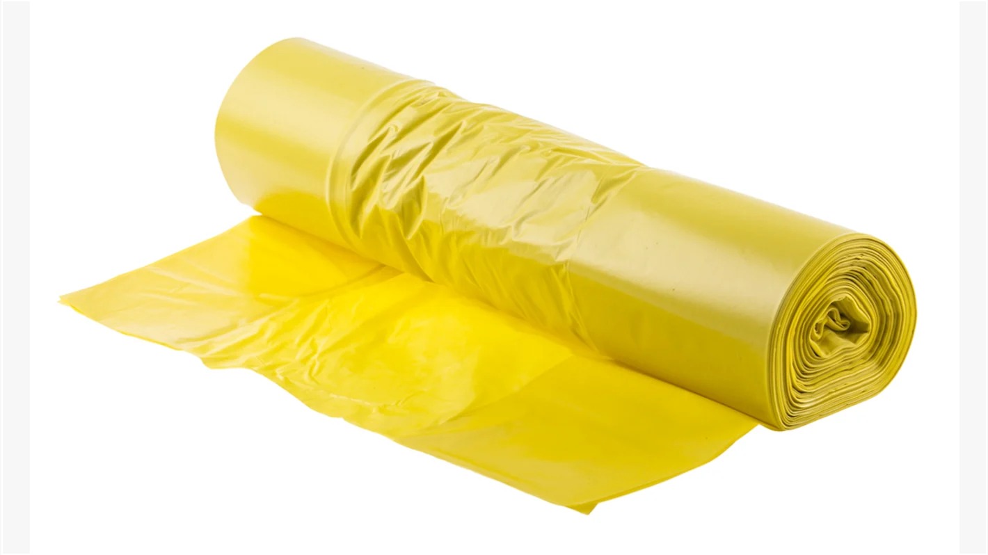Yellow Plastic Film Rolls