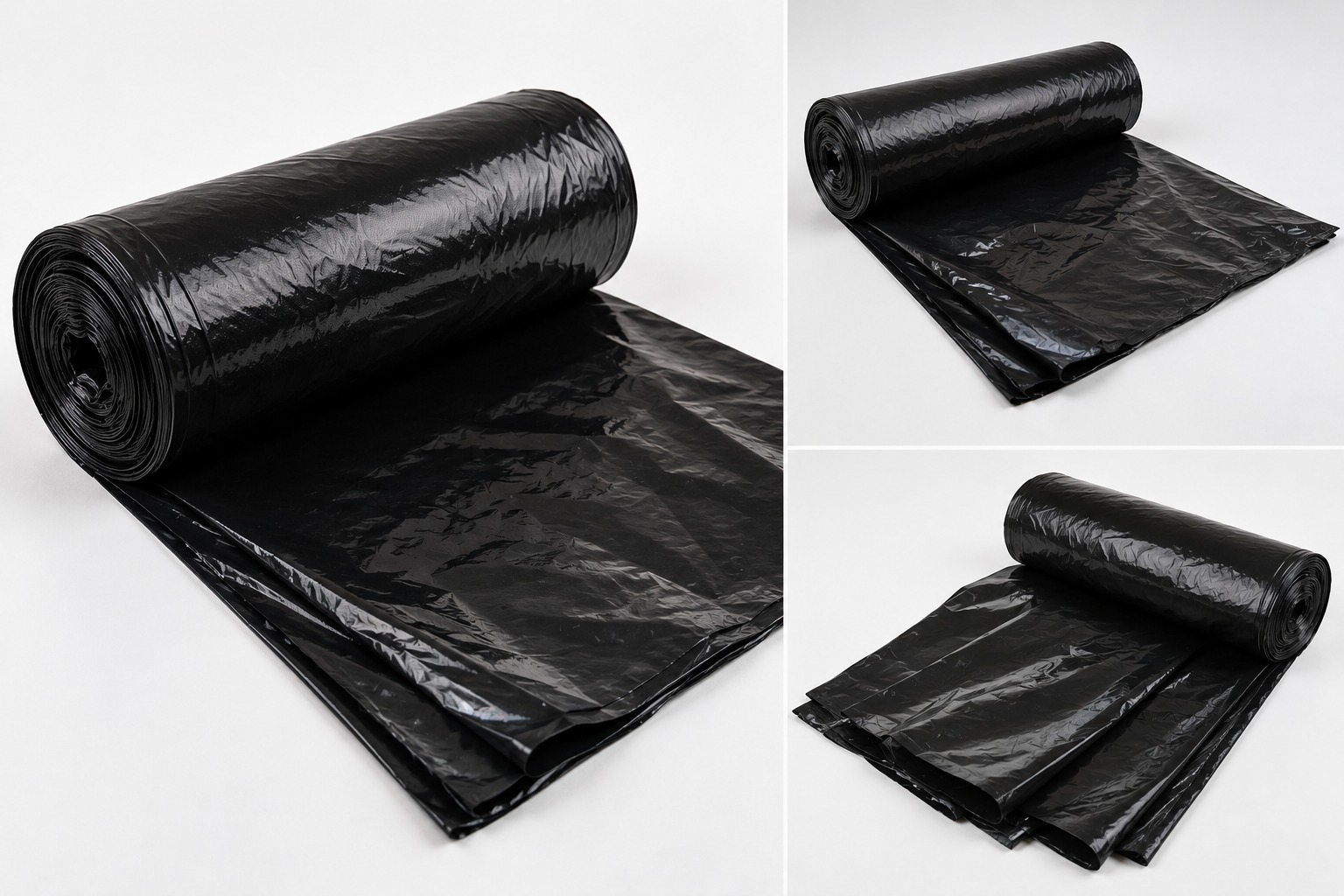 Black Plastic Sheeting and Rolls