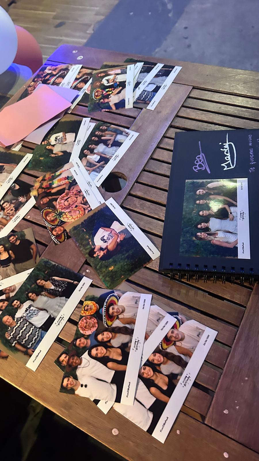 Fotos impresas y cuadernos