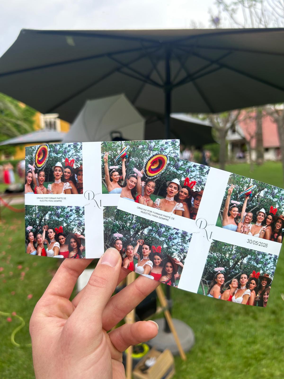 Fotos impresas del evento con branding 360visionexperience