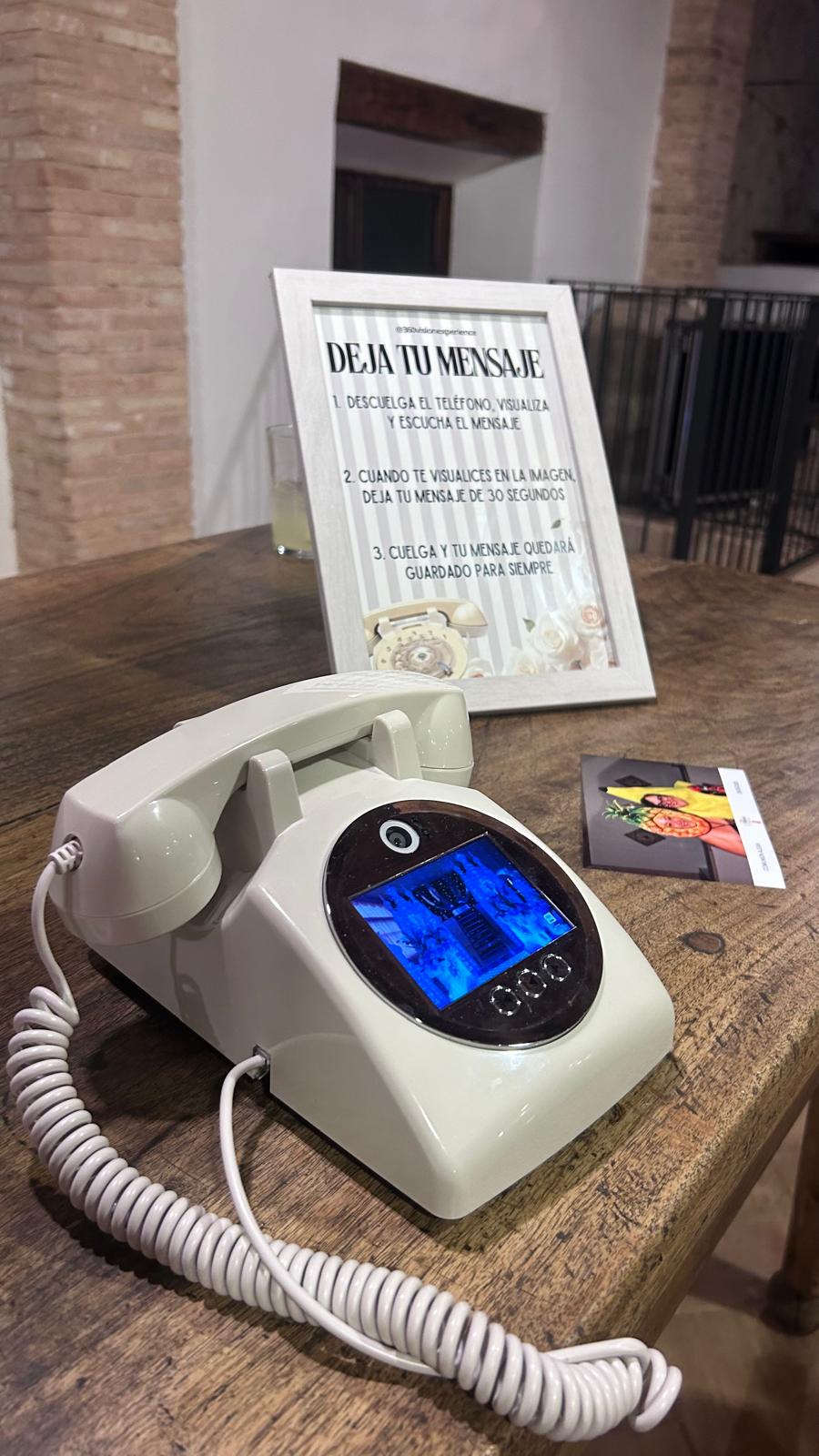 Teléfono videolibro con pantalla interactiva