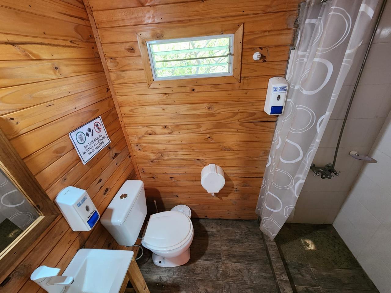 Baño privado de la cabaña