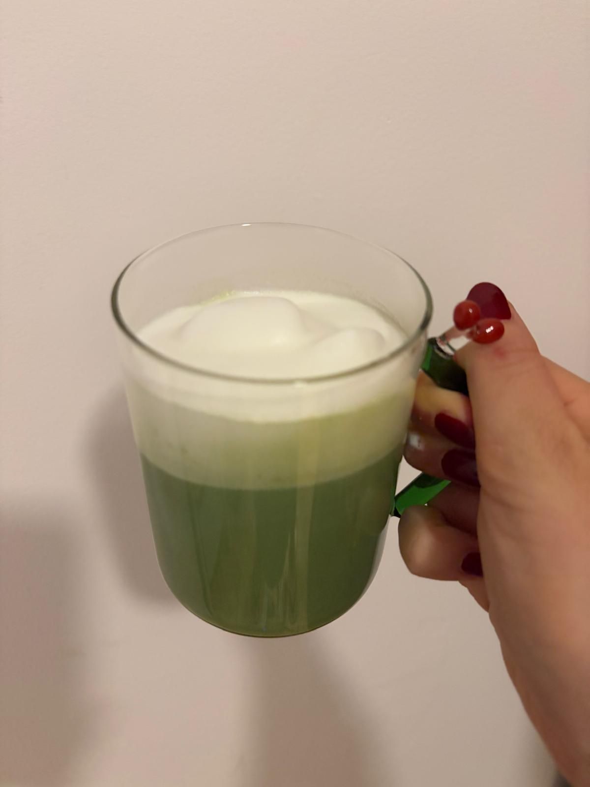 Matcha beverage tasting