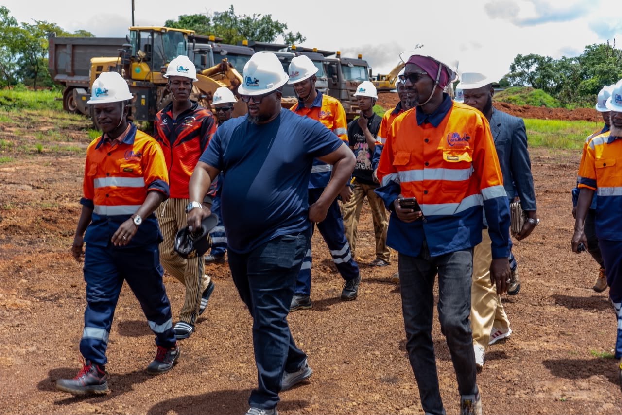 Mr. Mamadi Camara leading the GHLEM team on site