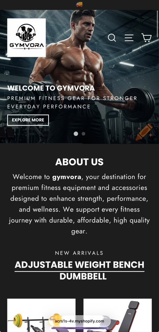 GymVora Fitness Equipment - Before