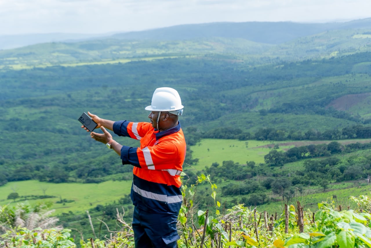 GHLEM leader surveying the green mining landscape in Telimele