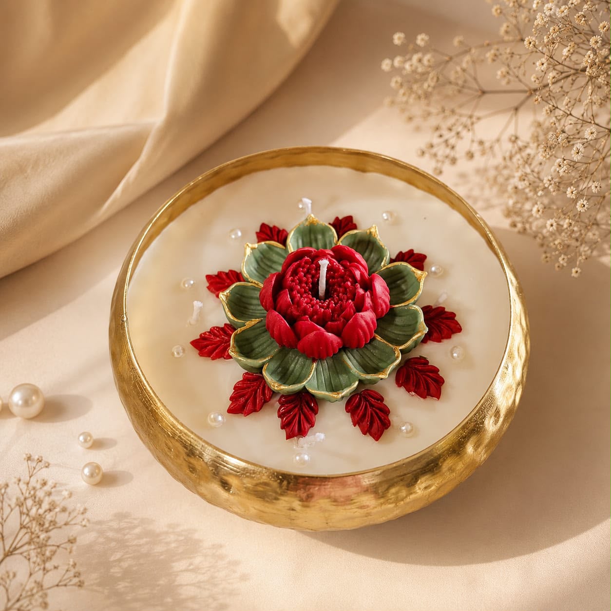 Royal Lotus Celebration Candle
