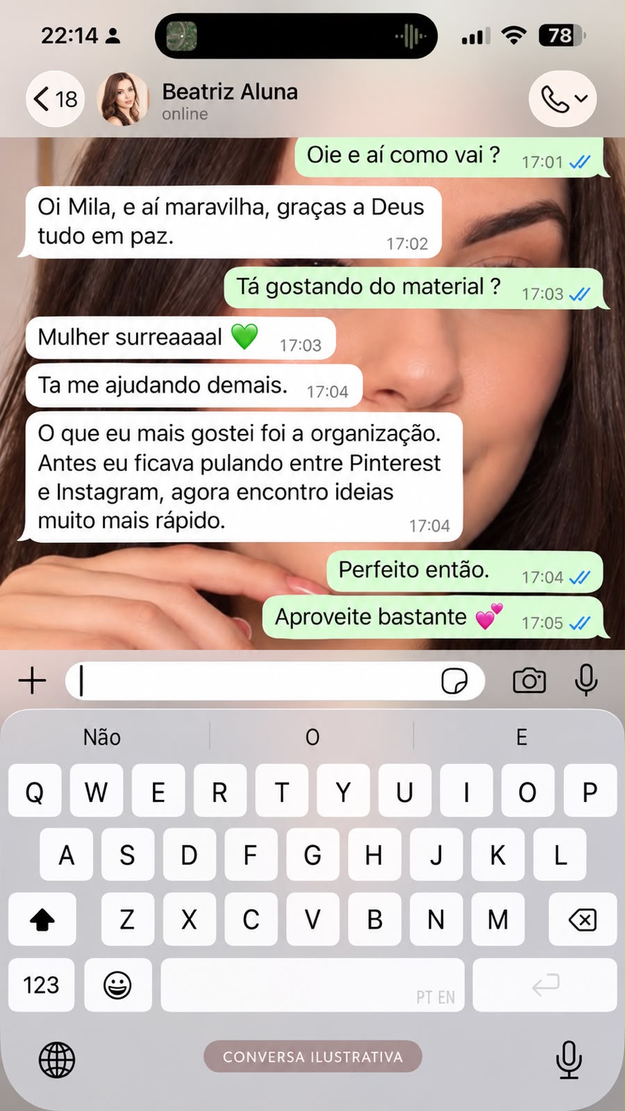 Depoimento de aluna