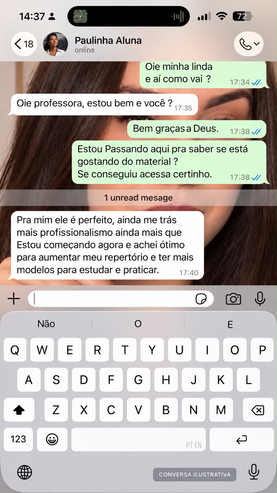 Depoimento de aluna