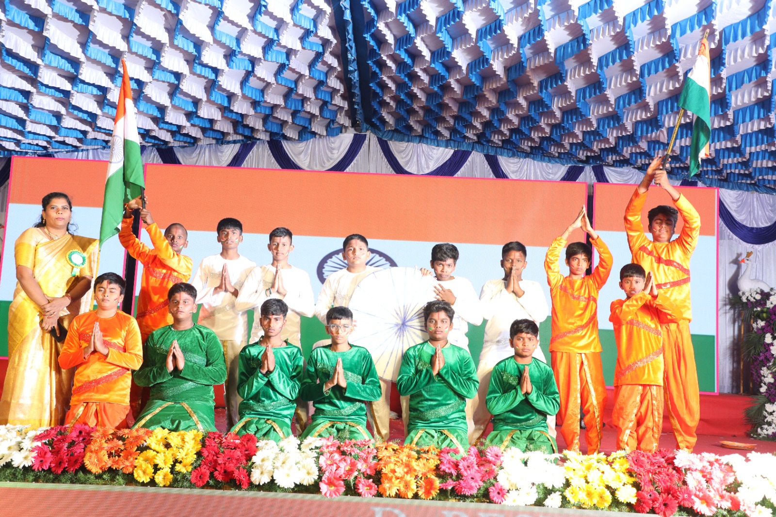 Celebration on stage