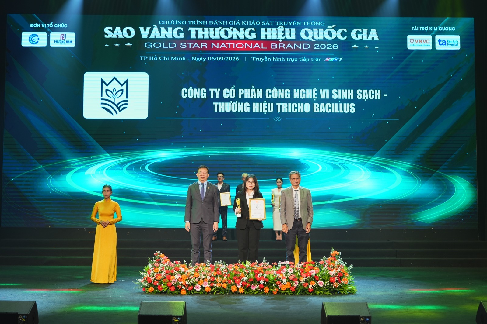 Công ty Cổ phần Công Nghệ Vi Sinh Sạch tại lễ trao giải Sao Vàng Thương hiệu Quốc gia 2026