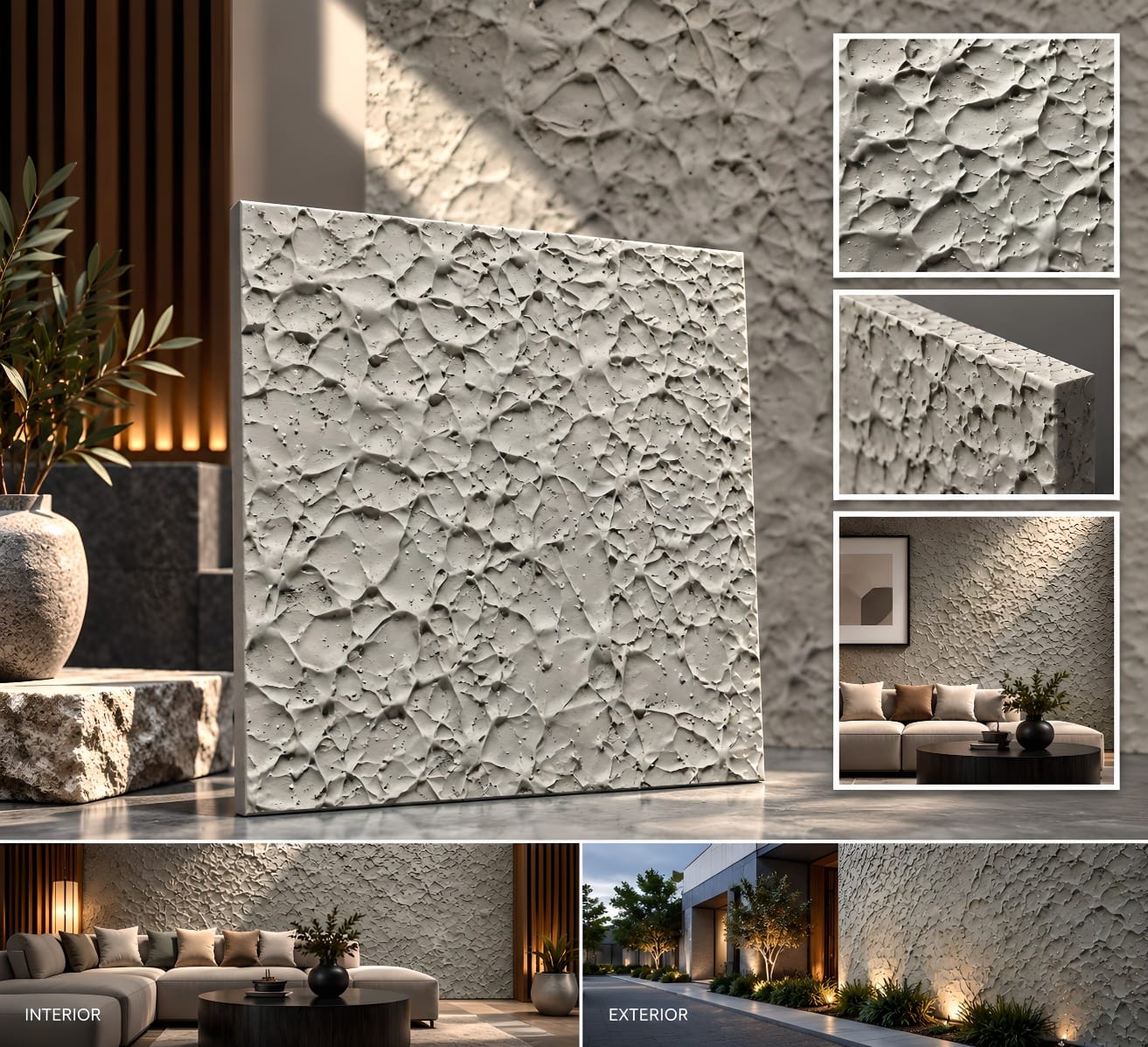 Flaked Stone decorative wall texture