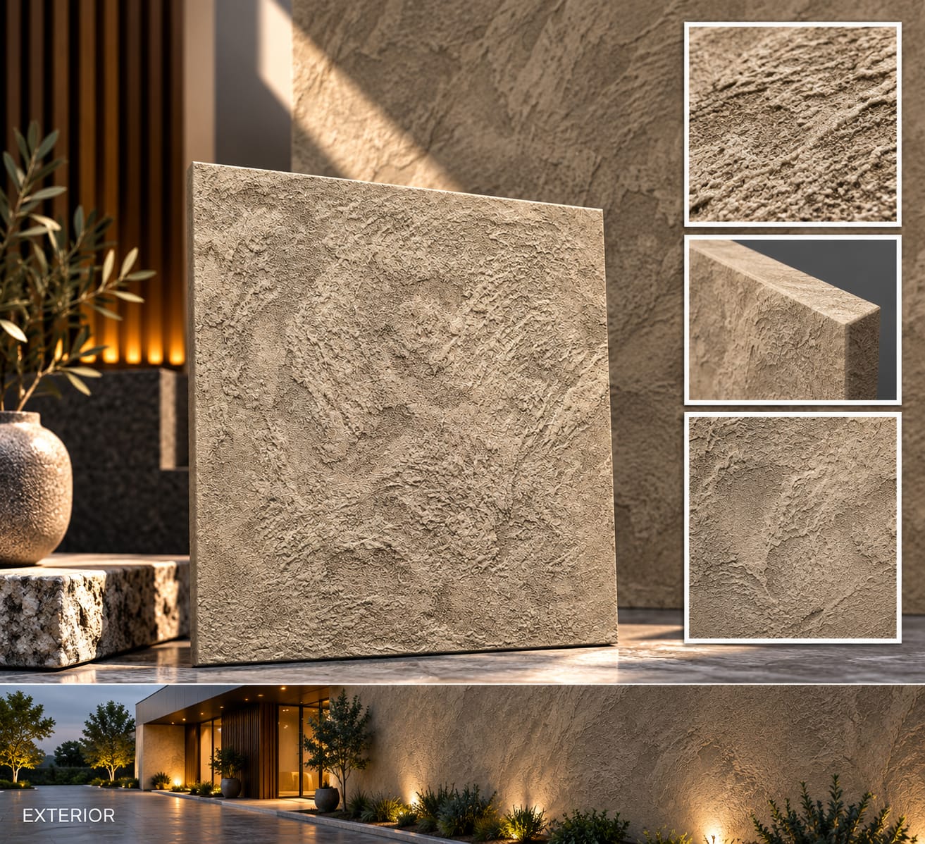Earth Trowel decorative wall texture