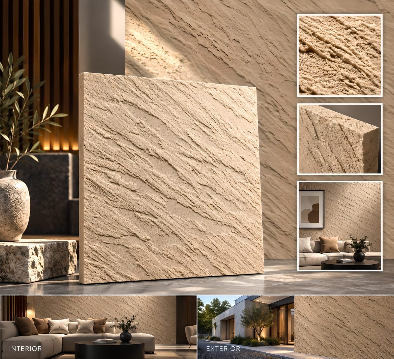 Striated Sandstone decorative wall texture