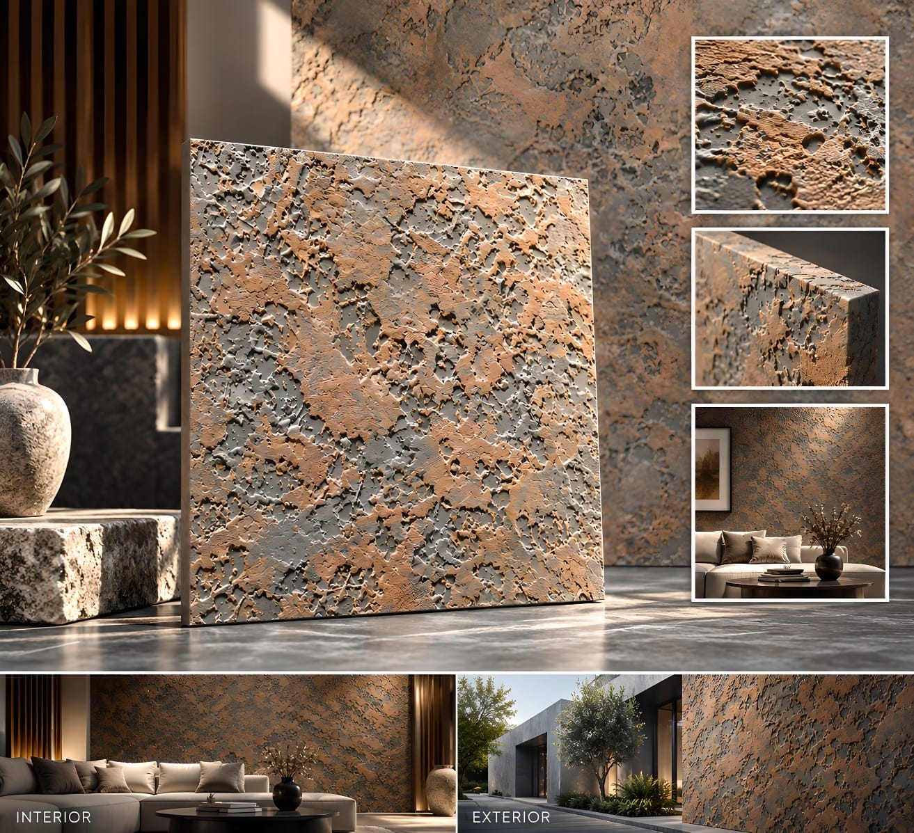 Copper Slate decorative wall texture