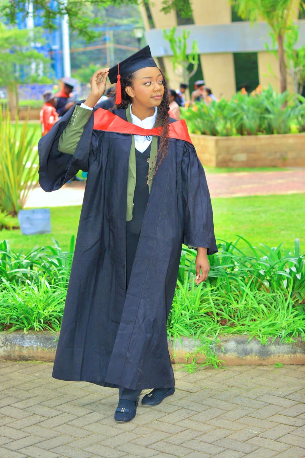 Martha Wambui at her graduation