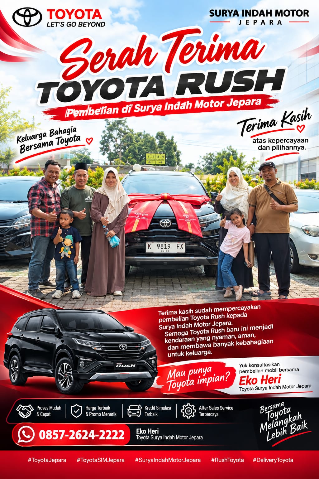 Toyota Rush - Serah terima Toyota Rush di Surya Indah Motor Jepara