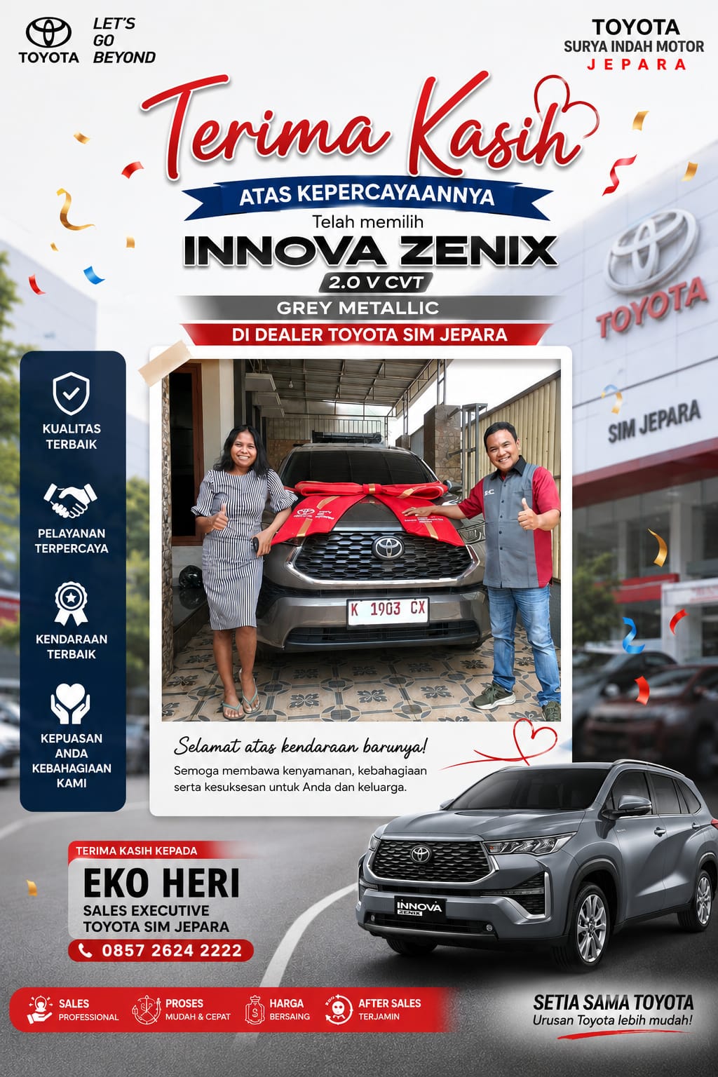 Toyota Innova Zenix - Terima kasih sudah mempercayakan pembelian kepada Eko