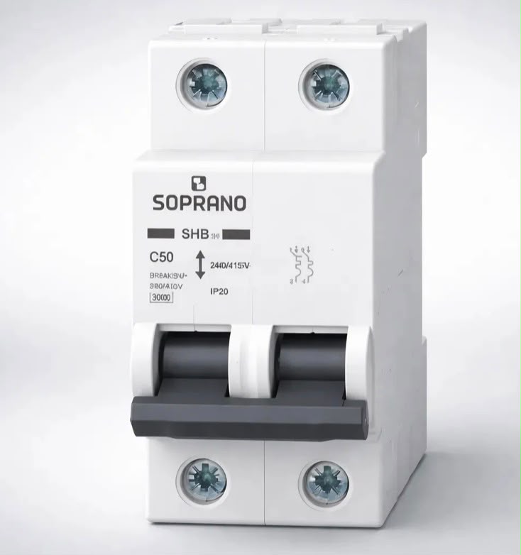 Disjuntor Bipolar Soprano SHB C50