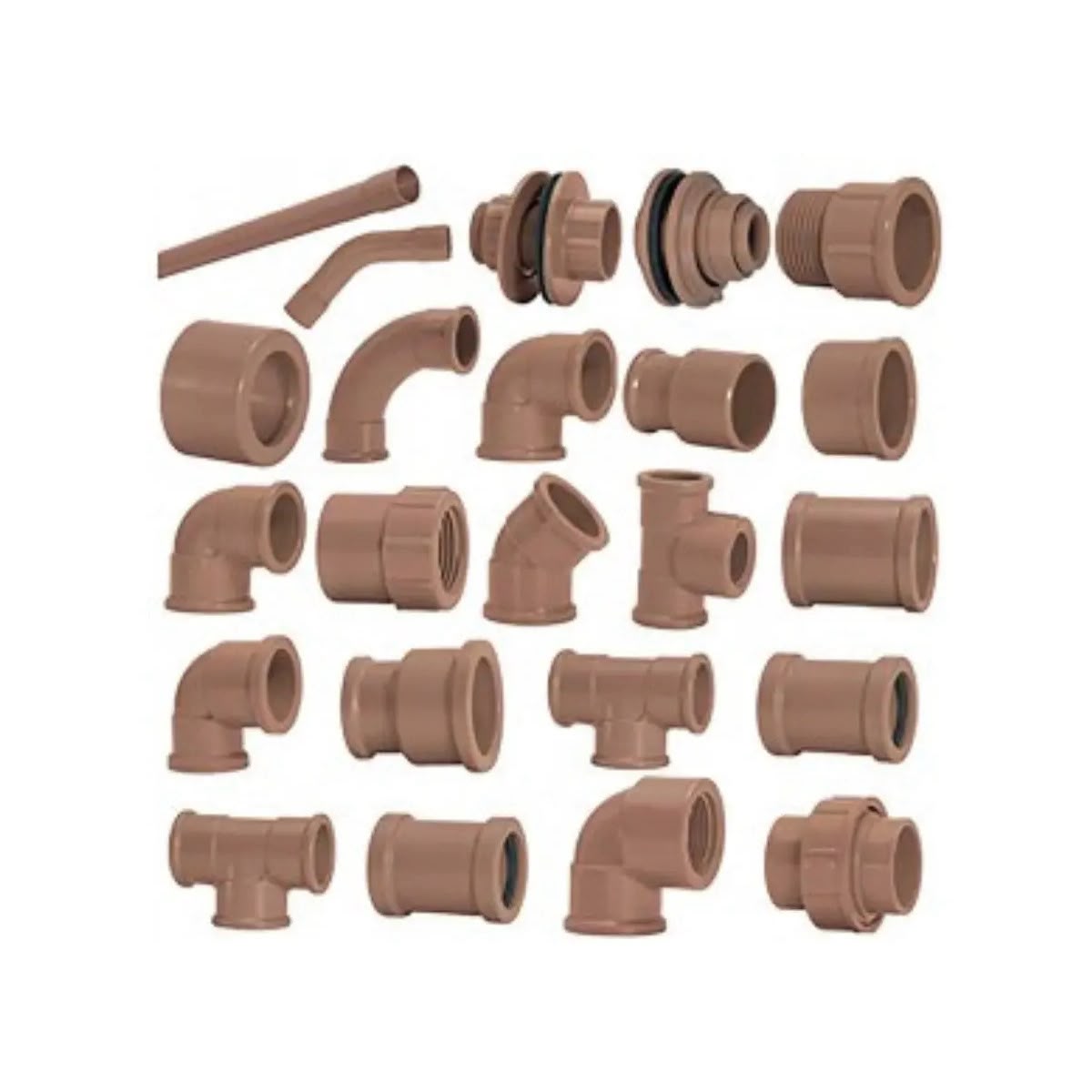 Luva de PVC marrom