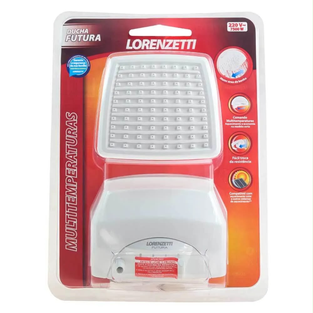 Ducha Lorenzetti Futura Multitemperaturas 220 V 7500 W