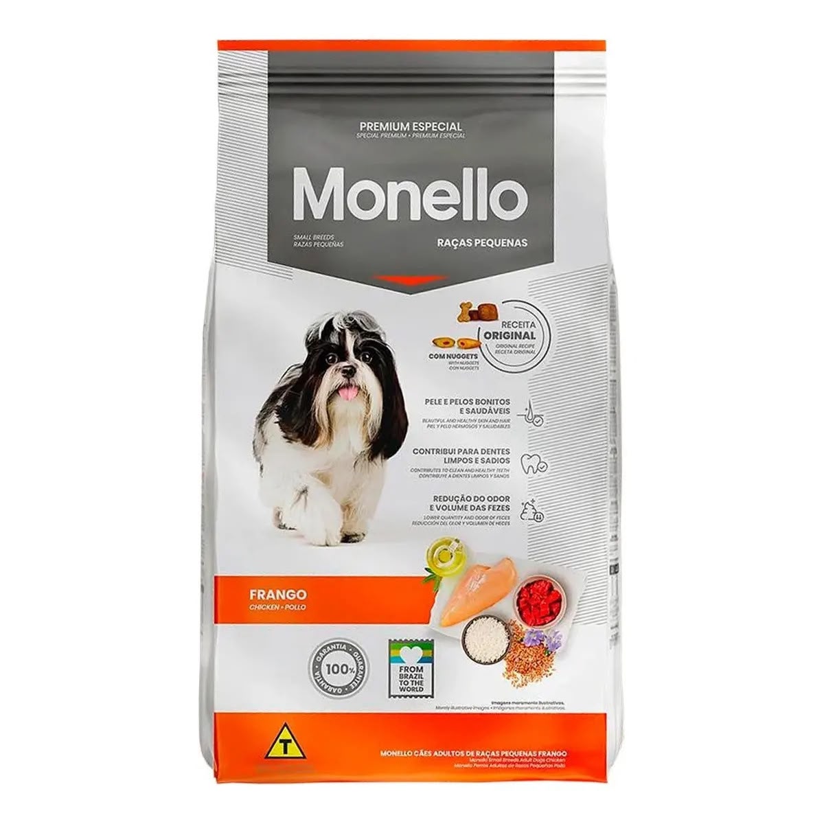 Monello Premium Especial Cães Adultos de Raças Pequenas, Frango
