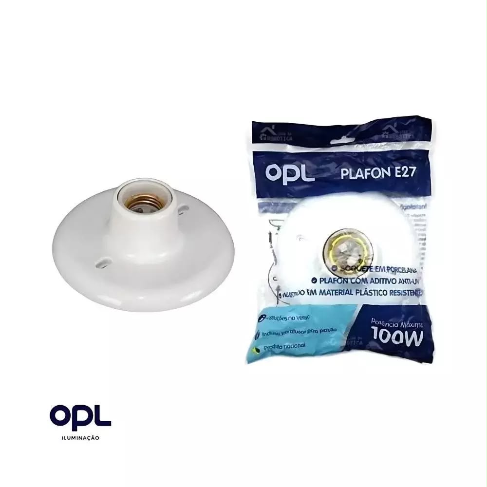 Plafon OPL com Soquete E27 — até 100 W