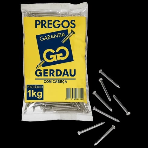 Pregos Gerdau com Cabeça — 1 kg