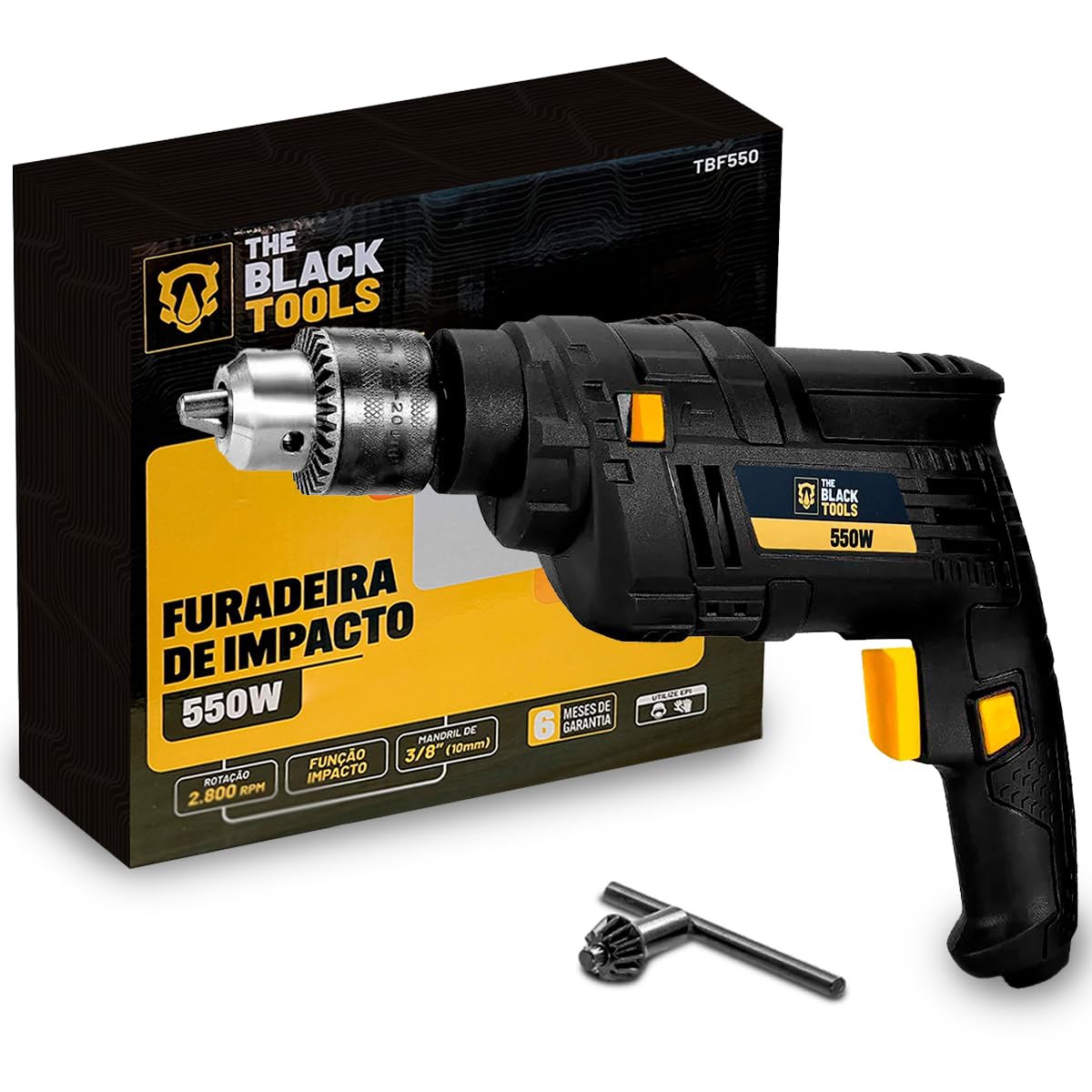 Furadeira de Impacto The Black Tools 550 W